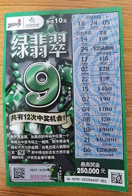 中奖彩票