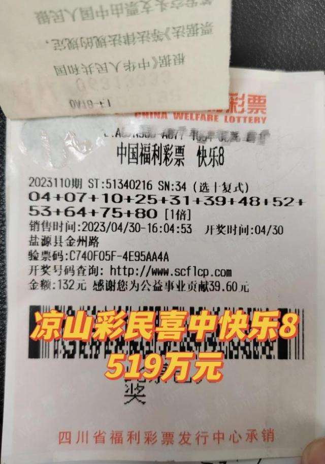 中奖彩票